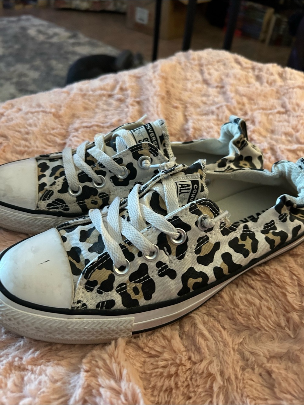 Converse Low Top Canvas Sneakers in Leopard Print EXCELLENT CONDITION - Picture 13 of 13